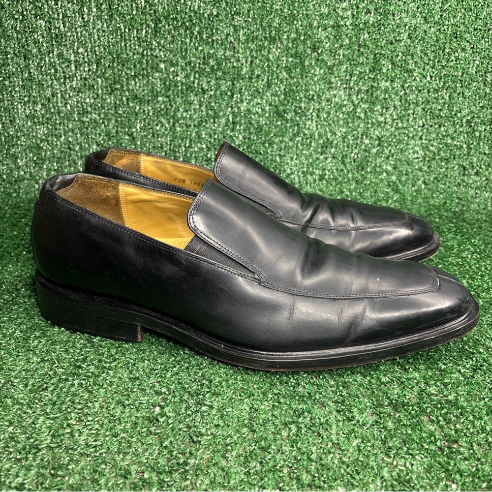 Cole Haan Mens Loafers Size 12 M Black Leather Slip On Dress Shoes